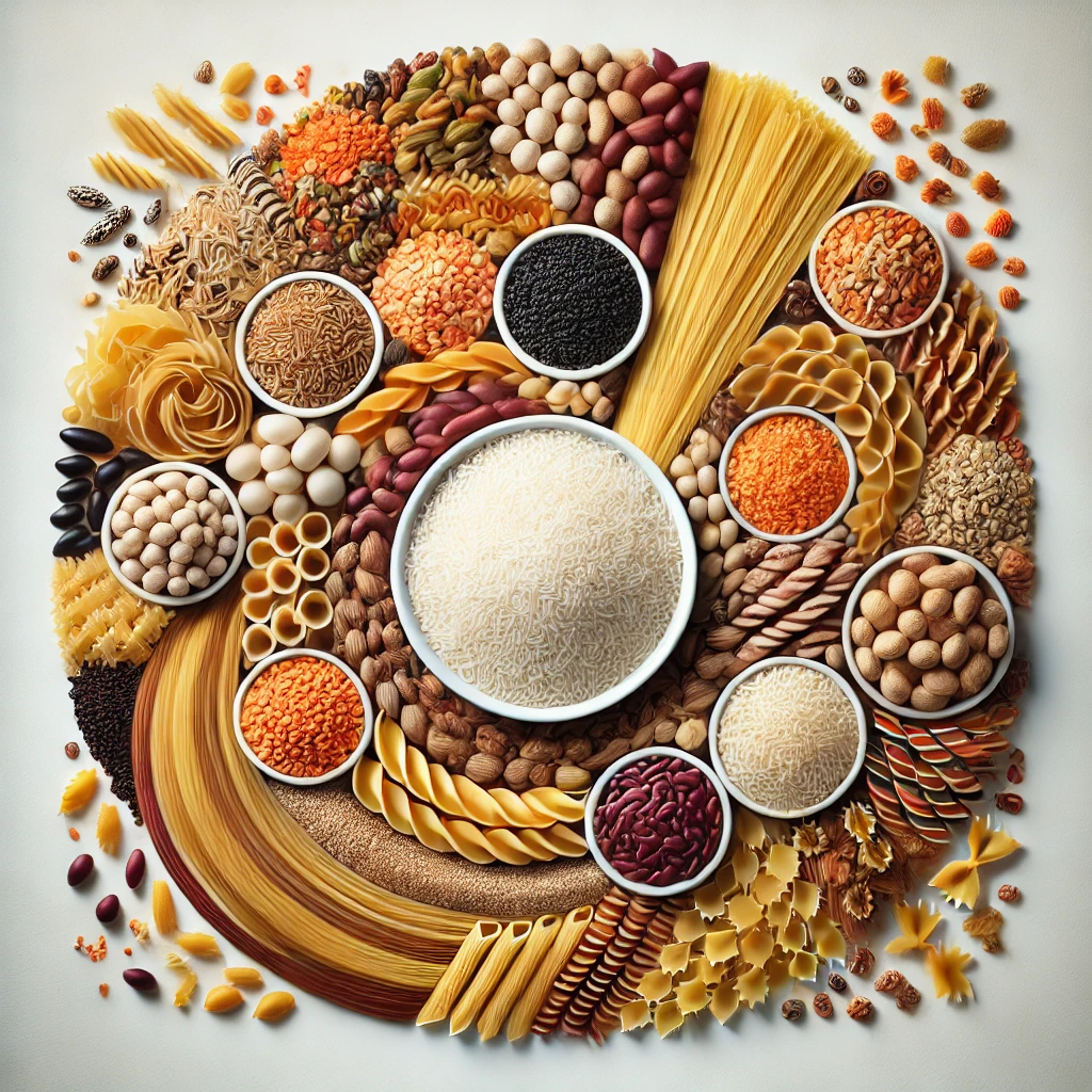 Arroz, legumbres y pasta