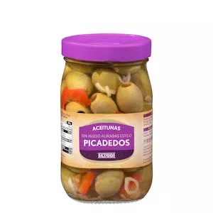 Aceitunas verdes Picadedos sin hueso Hacendado aliñadas Mercadona