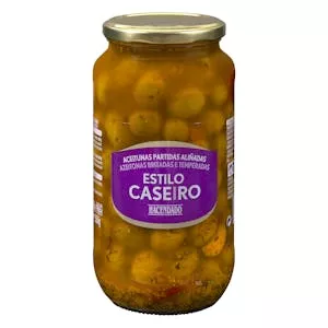 Aceitunas verdes estilo casero Hacendado partidas aliñadas Mercadona
