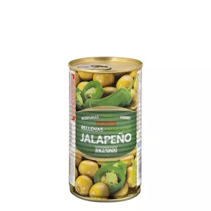 Aceitunas verdes rellenas de jalapeño Hacendado Mercadona