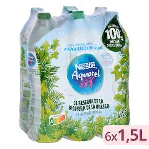 Agua mineral grande Nestlé Aquarel Mercadona