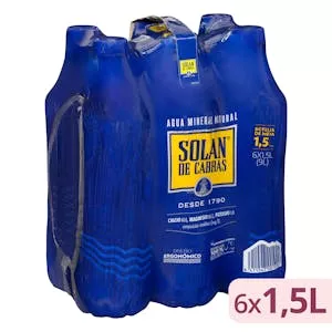 Agua mineral grande Solán de Cabras Mercadona
