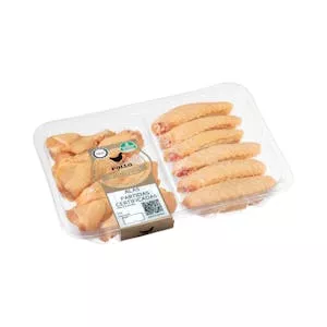 Alas partidas de pollo certificado alimentado con un 50% de maíz Mercadona