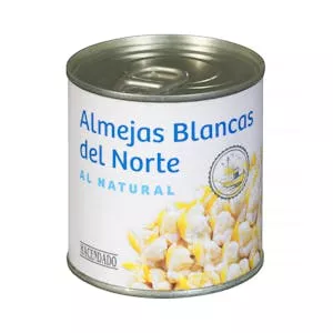 Almejas blancas del norte al natural Hacendado Mercadona