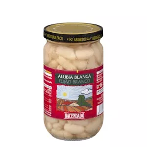 Alubia cocida blanca Hacendado Mercadona