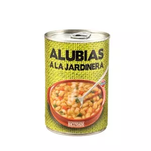 Alubias a la jardinera Hacendado Mercadona