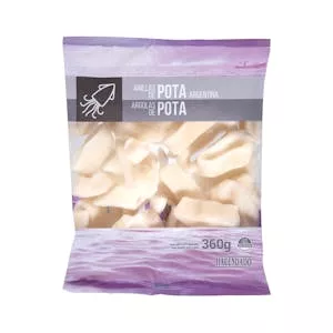Anillas de pota Argentina Hacendado congeladas Mercadona
