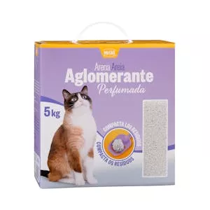 Arena para gato aglomerante Nuske perfumada Mercadona