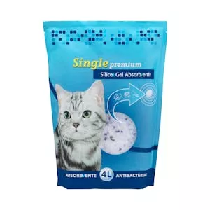 Arena para gato de perlas sílice Single Mercadona