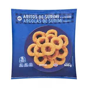 Aritos de surimi a la romana Hacendado ultracongelados Mercadona