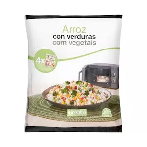 Arroz con verduras Hacendado ultracongelado Mercadona