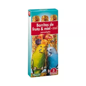 Barritas de fruta y miel para periquitos Natura Mercadona