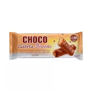 Barritas de galleta y caramelo Hacendado bañadas de chocolate con leche Mercadona