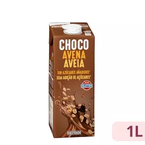 Bebida de avena con chocolate sin azúcares añadidos Hacendado Mercadona