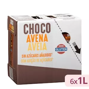 Bebida de avena con chocolate sin azucares añadidos Hacendado Mercadona