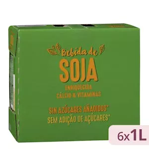 Bebida de soja con calcio y vitaminas Hacendado Mercadona