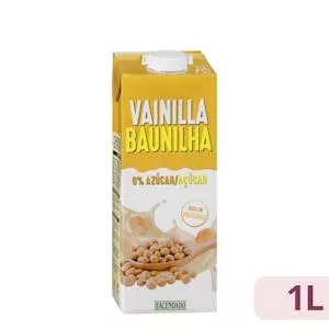 Bebida de soja sabor vainilla Hacendado 0% azúcar Mercadona