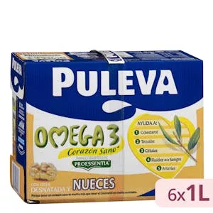 Bebida láctea Omega 3 Puleva con nueces y leche desnatada Mercadona