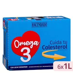 Bebida láctea desnatada omega 3 Hacendado Mercadona