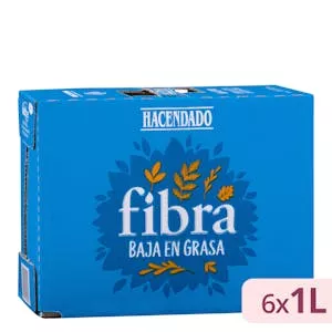 Bebida láctea semidesnatada con fibra Hacendado Mercadona