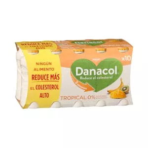 Bebida láctea tropical Danacol 0% azúcares añadidos Mercadona