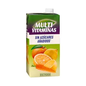 Bebida multivitaminas Hacendado sin azúcares añadidos Mercadona