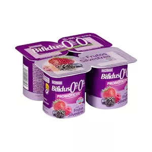 Bífidus desnatado probiótico con frutos silvestres Hacendado 0% m.g. 0% sin azúcares añadidos Mercadona
