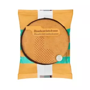 Bizcocho con baño de cacao Hacendado Mercadona