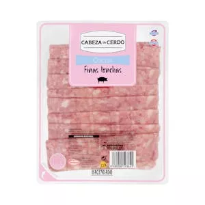 Cabeza de cerdo finas lonchas Hacendado Mercadona