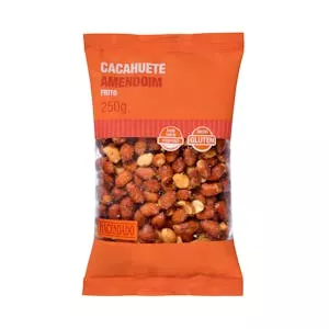 Cacahuete frito y salado Hacendado con piel Mercadona