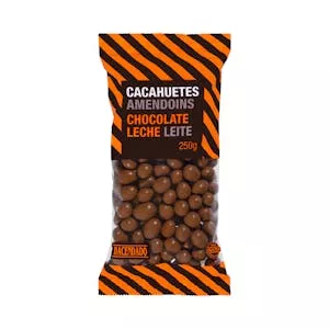 Cacahuetes Hacendado chocolate con leche Mercadona