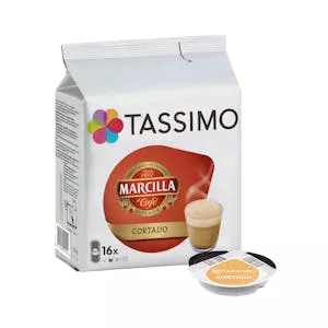 Café en cápsula cortado Tassimo Mercadona