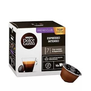 Café en cápsula espresso intenso Dolce Gusto Mercadona