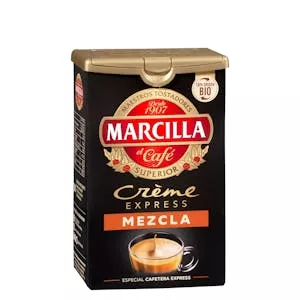 Café molido mezcla Marcilla crème express Mercadona
