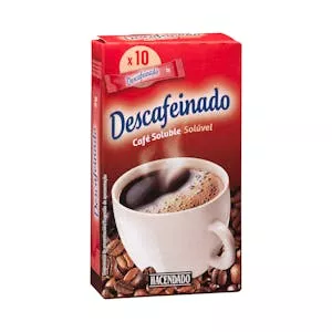 Café soluble en sobres descafeinado Hacendado Mercadona