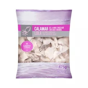 Calamar troceado limpio Hacendado congelado Mercadona