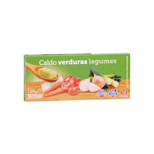 Caldo de verduras Hacendado en pastillas Mercadona