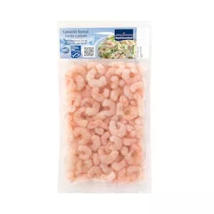 Camarón boreal cocido y pelado Royal Greenland ultracongelado Mercadona