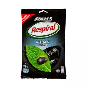 Caramelos regaliz mentol Respiral Halls Mercadona