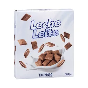 Cereales rellenos de leche Hacendado Mercadona