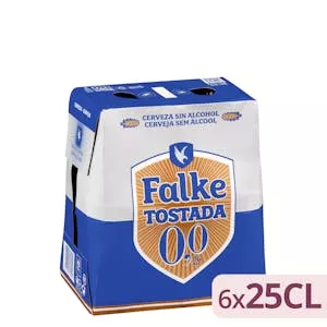 Cerveza 0,0% sin alcohol tostada Falke Mercadona
