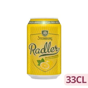Cerveza Radler Steinburg con zumo natural de limón Mercadona