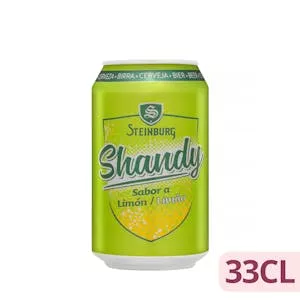 Cerveza Shandy Steinburg sabor limón Mercadona