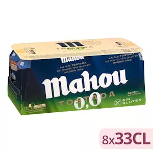 Cerveza sin gluten Mahou 0,0% sin alcohol tostada Mercadona