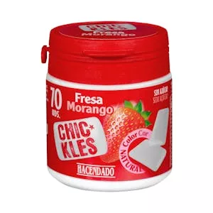 Chicles fresa gragea Hacendado Mercadona