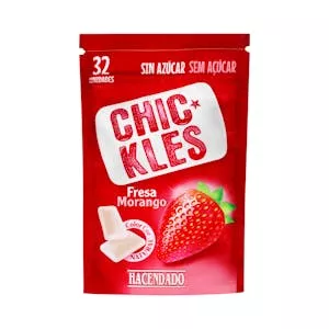 Chicles fresa gragea Hacendado Mercadona