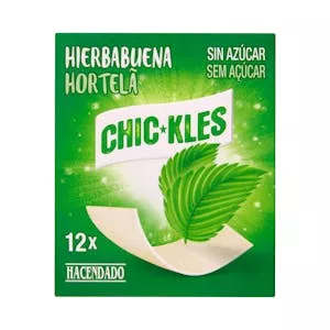 Chicles hierbabuena lámina Hacendado Mercadona