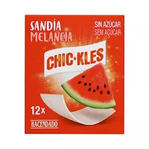 Chicles sandía lámina Hacendado Mercadona