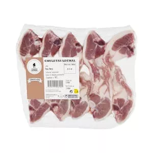 Chuletas cordero de lechal congeladas Mercadona