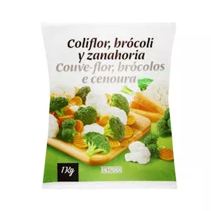 Coliflor, brócoli y zanahoria Hacendado ultracongelada Mercadona
